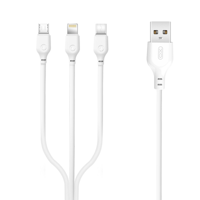 Product Καλώδιο USB XO NB103 2.0A 3 σε 1 Λευκό base image