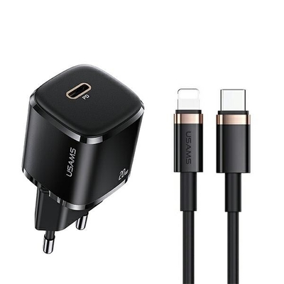 Product Φορτιστής Πρίζας Usams Usams Phone 1x Usb-C T36+Lightning Pd base image