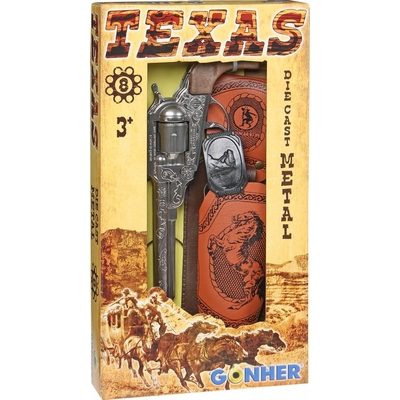 Product Παιδικό Όπλο Δράσης Pulio Metal Cowboy Revolver With A Holster Gonher base image