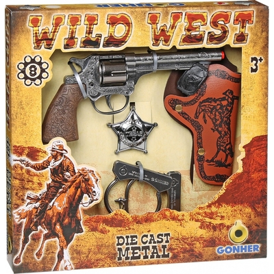 Product Παιδικό Όπλο Δράσης Pulio Cowboy Set Gonher base image