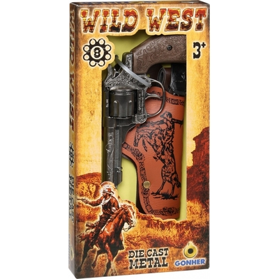 Product Παιδικό Όπλο Δράσης Pulio Metal Cowboy Revolver With A Holster Gonher base image