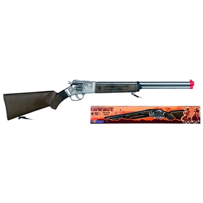 Product Παιδικό Όπλο Δράσης Pulio Metal Cowboy Shotgun 12 Rounds Gonher base image