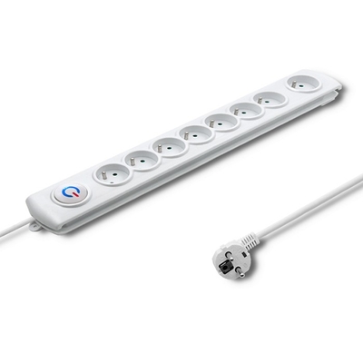 Product Πολύπριζο Ασφαλείας Qoltec 8 Sockets, 1.5m base image
