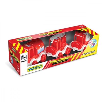 Product Wader Kid Cars - Fire Engine 3 Cars Set base image
