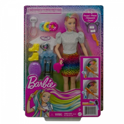 Product Κούκλα Mattel Barbie Leopard Rainbow Hair base image