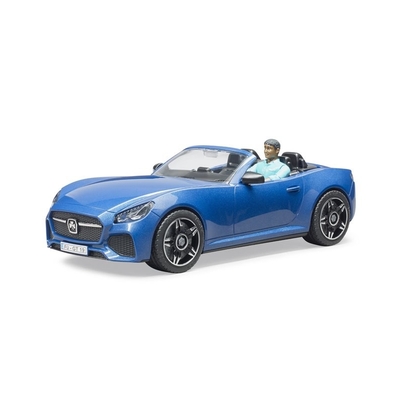 Product Bruder Auto Roadster Blue With Removable Figurine base image