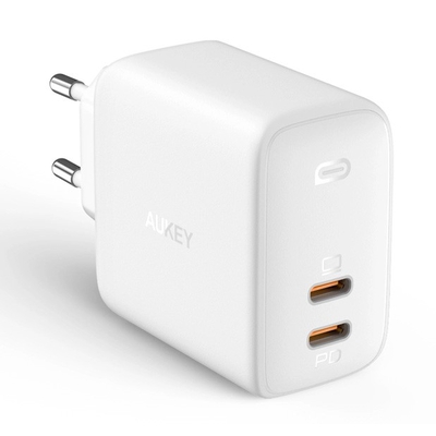 Product Φορτιστής Πρίζας Aukey Aukey Pa-B4 White Omnia Gan 2xusb base image