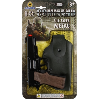 Product Παιδικό Όπλο Δράσης Pulio Gun With A Holster Commando Set Gonher base image