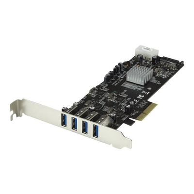 Product Κάρτα Δικτύου PCIe StarTech 4 port USB 3.0 SuperSpee with 4 5Gb / s channels base image