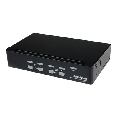 Product KVM Switch StarTech VGA USB with Hub - for 4 PC's - with 4x USB 2.0, 1x VGA socket - 4 ports base image