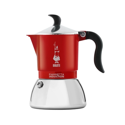 Product Μπρίκι Espresso Bialetti FIAMMETTA INDUCTI Κόκκινο Ανοξείδωτο ατσάλι 2 Kopper  base image