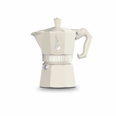 Product Μπρίκι Espresso Bialetti MOKA EXCLUSIVE CREAM 3T Κρεμ Αλουμίνιο 3 Kopper  base image