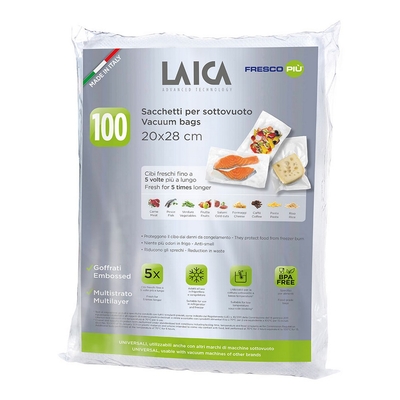 Product Σακούλες Κενού Αέρα Laica VT3501 100 Τεμάχια 20 x 28 cm base image