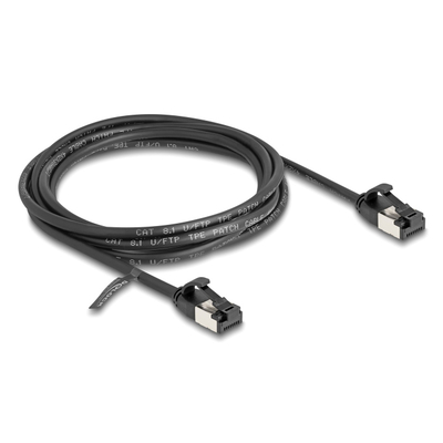 Product Καλώδιο Δικτύου Delock 80184, CAT 8.1 U/FTP, 40Gbps, 2m, μαύρο base image
