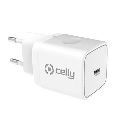 Product Φορτιστής Πρίζας Celly TC1USBC30WWH Λευκό base image