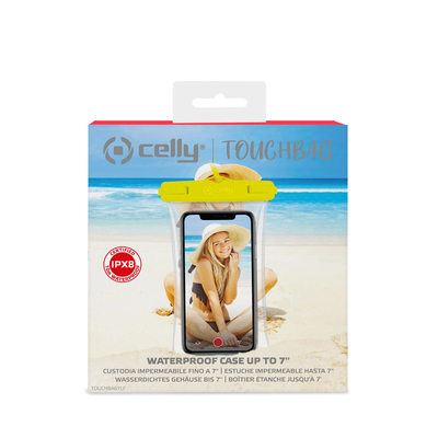 Product Αδιάβροχη Θήκη Κινητών Celly Touchbag 7" Κίτρινο base image
