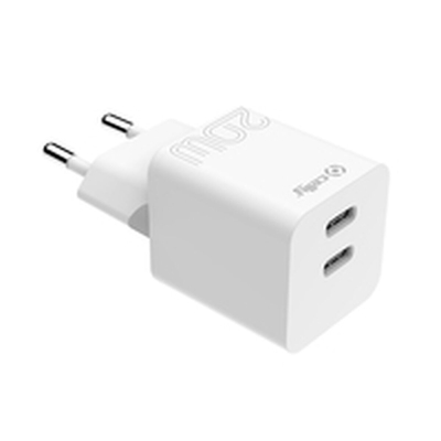 Product Φορτιστής Πρίζας Celly TC2USBC20WWH Λευκό base image