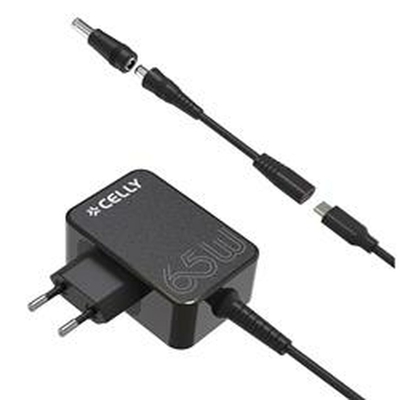 Product Φορτιστής Τοίχου Celly TCTIPS65WBK Μαύρο 65 W base image
