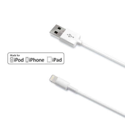 Product Καλώδιο USB σε Lightning Celly USBLIGHT 1 m Λευκό base image