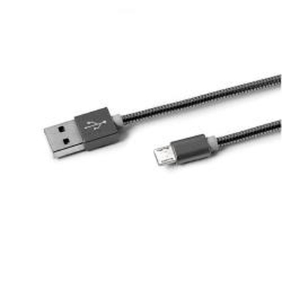 Product Καλώδιο Micro USB Celly USBMICROSNAKEDS Μαύρο base image