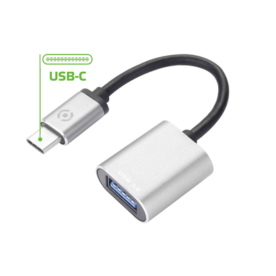 Product Αντάπτορας USB A σε USB-C Celly PROUSBCUSBDS Ασημί base image