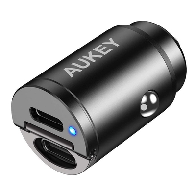 Product Φορτιστής Αυτοκινήτου Aukey Cc-A4 Mini Alumin Ium Fast Us base image