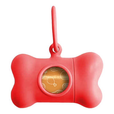Product Διανομέας Tσαντών Kατοικίδιων Zώων United Pets Bon Ton Classic Σκύλος Κόκκινο (8 x 4,2 x 5 cm) base image