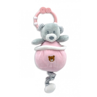 Product Βρεφικό Παιχνίδι Tulilo Bear Music Box Pink 13 Cm base image