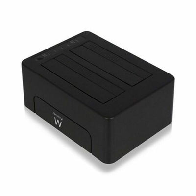 Product Docking Station Dual Ewent AAACET0186 Dual 2.5"-3.5" USB 3.1 ABS Μαύρο base image