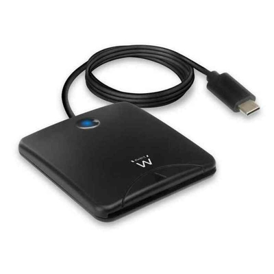 Product Card Reader Ewent EW1055 USB C 1 m DNIe Μαύρο base image