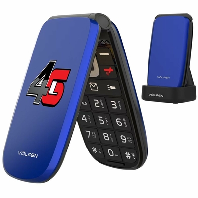 Product Κινητό Τηλέφωνο για Ηλικιωμένους Volfen ASTRO FLIP 48 MB 2,8" Μπλε 4G (Αγγλικό Menu) base image
