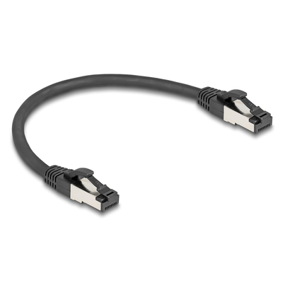 Product Καλώδιο Δικτύου Delock 80566, Cat 8.1 S/Ftp, Copper, 2000Mhz, 0.25M, Μαύρο base image