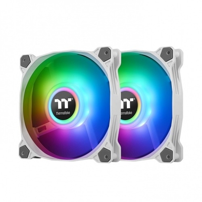 Product Case Fan Thermaltake Pure Duo 12 Argb Sync Radiator Fan 2 Pack White Fan base image