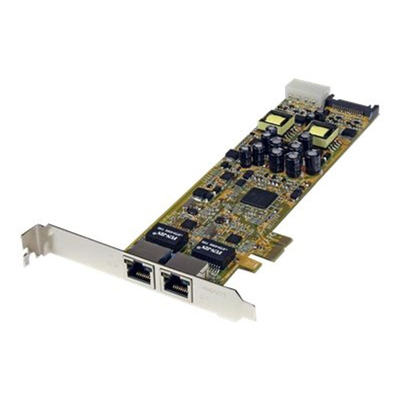 Product Κάρτα Δικτύου PCIe StarTech Dual Port PCI Express Gigabit Network Card - 2 Port RJ45 PCIe PoE / PSE NIC base image