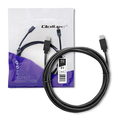 Product Καλώδιο Qoltec Usb 3.1 Type C Male Usb 3.1 Type C Male base image