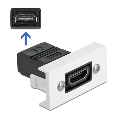 Product Μικροηλεκτρονικά Delock HDMI Easy 45 81303, 4K, 22.5x45mm, λευκό base image