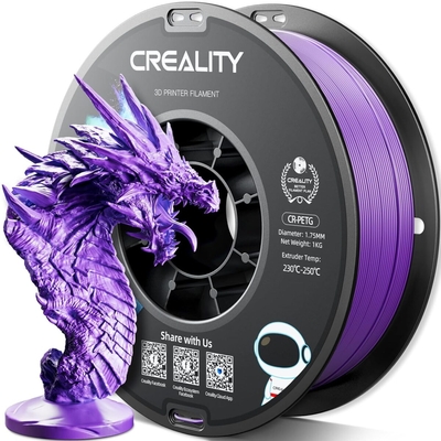 Product Filament Creality CR-PETG Purple Hard Glossy, Tensile Str. 49MPA, 1 kg Spool1.75 base image