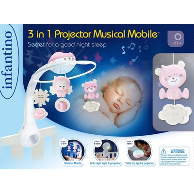 Product Βρεφικό Παιχνίδι B-Kids Music Box 3in1 Infantino Pink base image
