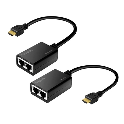 Product Αντάπτορας Logilink Hdmi Up To 30m, 1080p/60hz, 0.3m base image