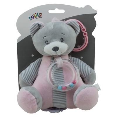 Product Βρεφικό Παιχνίδι Tulilo Music Box Pink teddy bear 18 cm base image