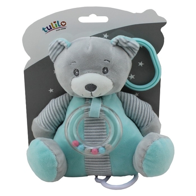 Product Βρεφικό Παιχνίδι Tulilo Music box Mint teddy bear 18 cm base image