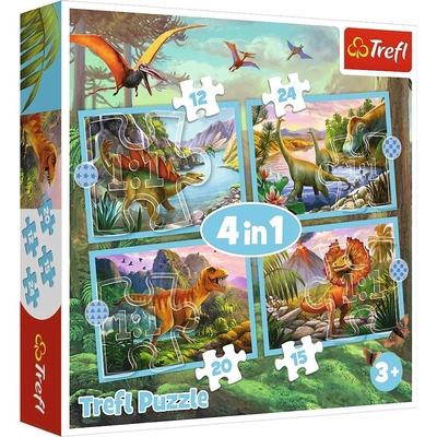 Product Παζλ 4in1 Unique Dinosaurs base image