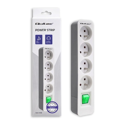 Product Πολύπριζο Qoltec 4 Sockets, 1.8m base image