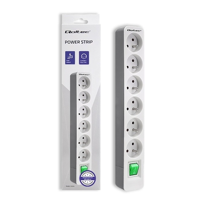 Product Πολύπριζο Qoltec 6 Sockets, 1.8m base image