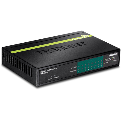 Product Network Switch Trendnet 8-Port Gigabit PoE+ Network Switch 61W base image