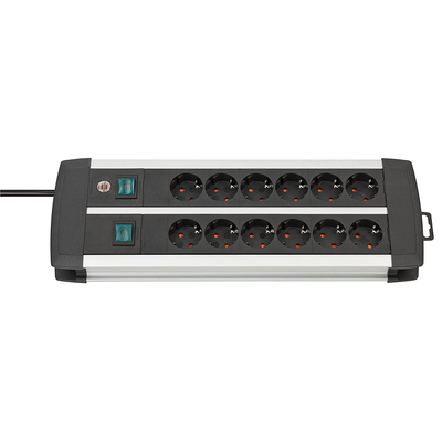 Product Πολύπριζο Με Διακόπτη Brennenstuhl Premium-Duo-Alu-Line 2x6 Θέσεων 3m base image