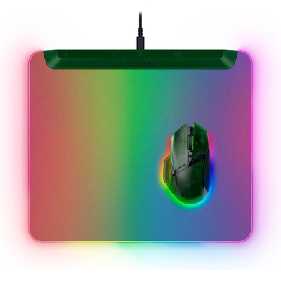 Product Mousepad Razer FIREFLY V2 PRO Phantom Green - RGB Gaming - USB HUB - BACKLIT LIGHTING base image