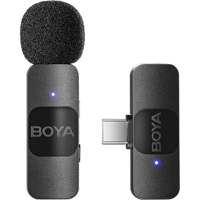 Product Μικρόφωνο BOYA BY-V10 Wireless Lavalier for Android Mini Lapel USB-C connection base image