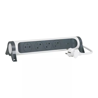 Product Πολύπριζο Legrand 4x2PZ 1.5M, White-Black base image