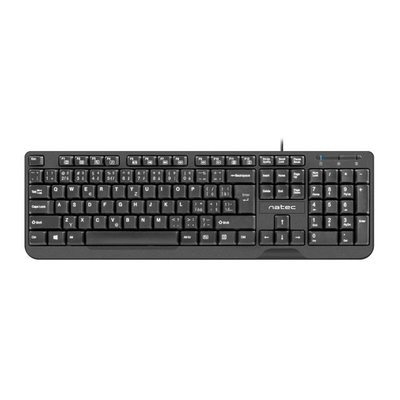 Product Πληκτρολόγιο Ενσύρματο Natec Trout Slim Black Usb Cz/Sk base image